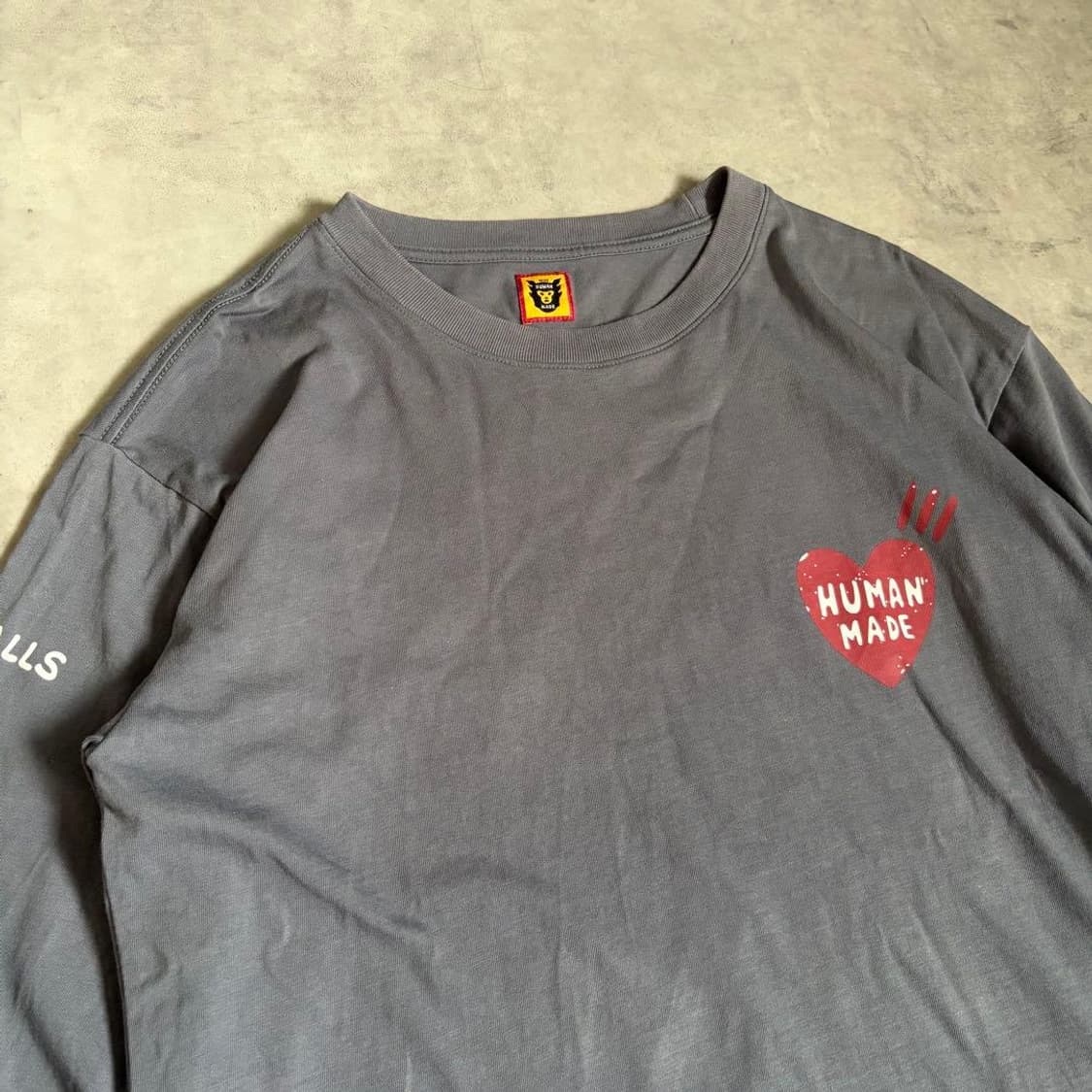 휴먼 메이드 하트 로고 롱슬리브 티셔츠 상품이미지3