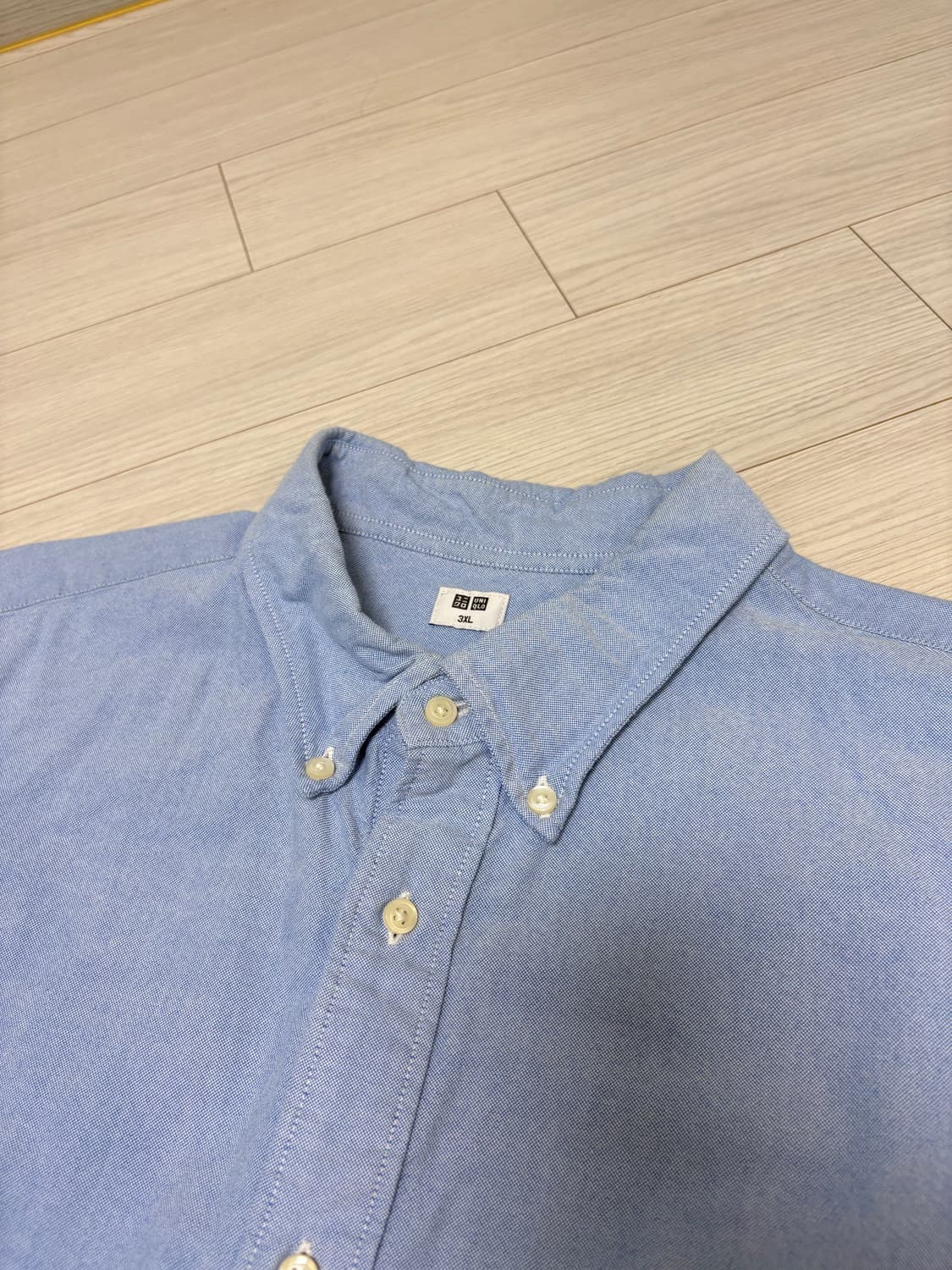 유니클로 옥스포드 셔츠 3XL 스카이블루 상품이미지2