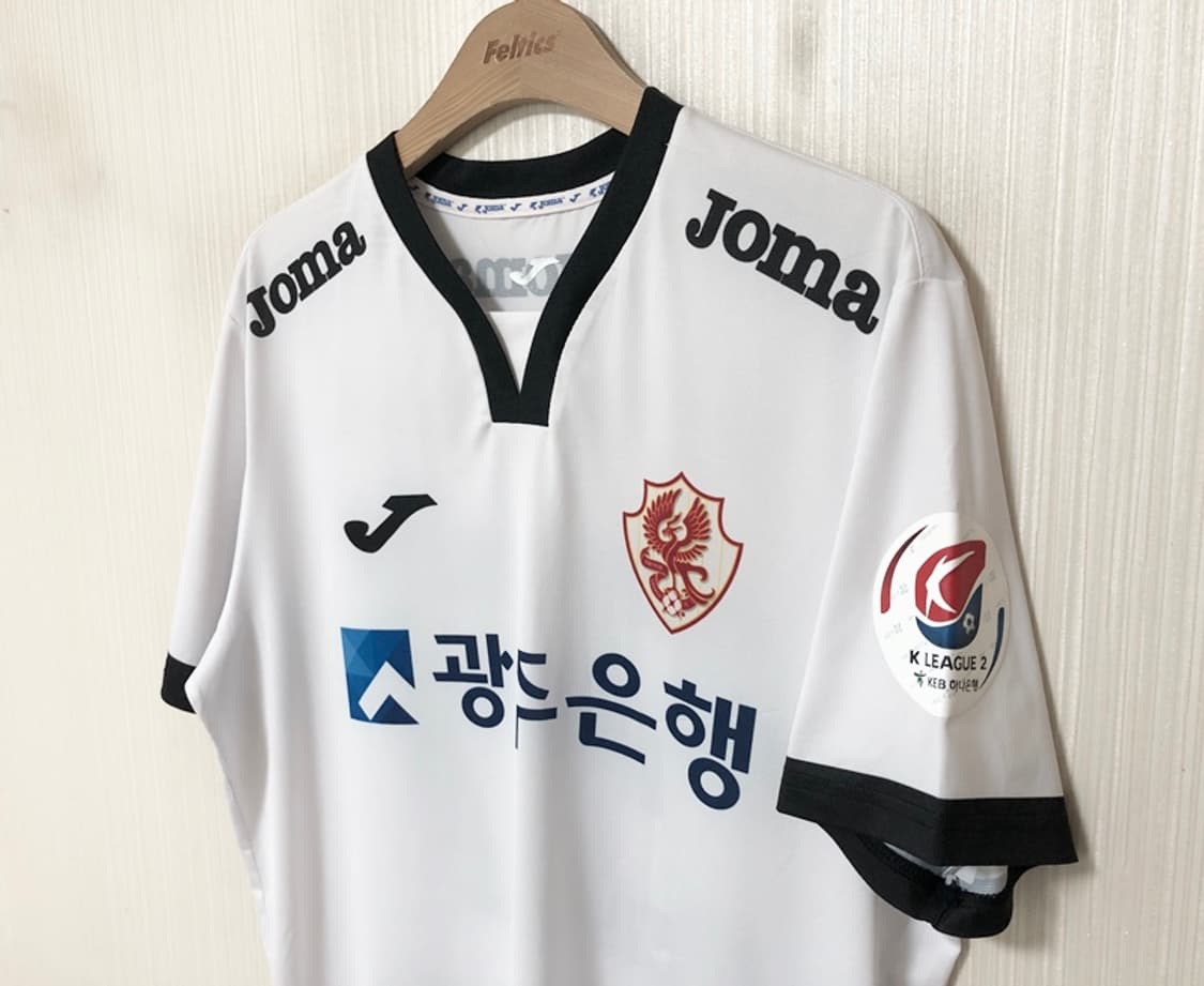K리그2 조마 18시즌 광주FC 어센틱 어웨이유니폼 100 #37 이승모 상품이미지6