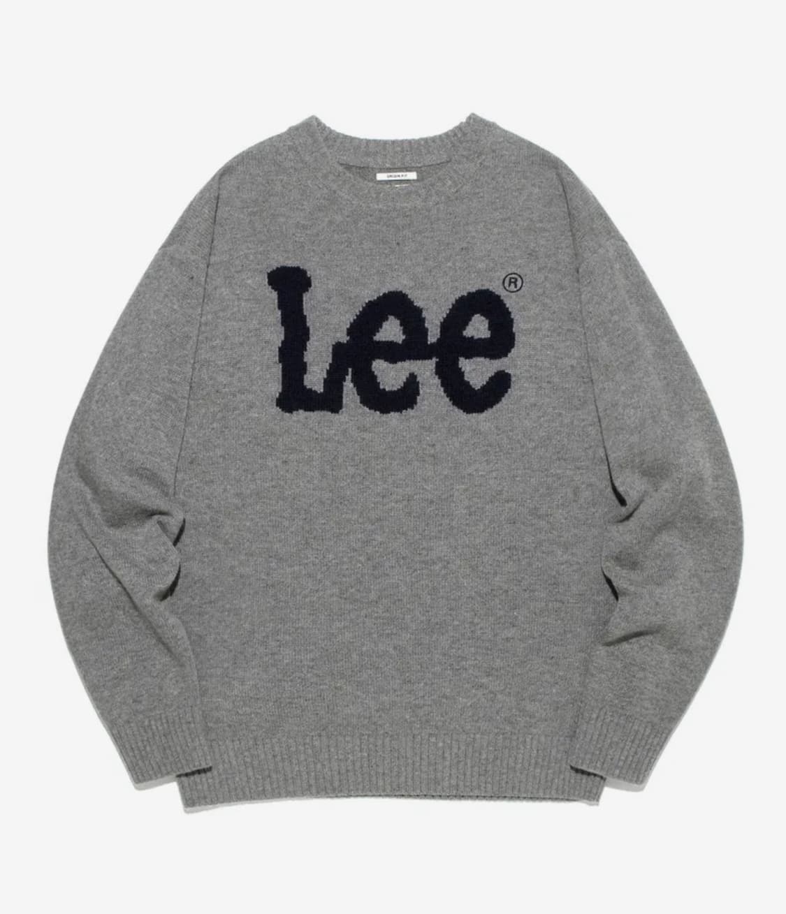 리 Lee 빅 트위치 로고 니트 그레이 상품이미지6