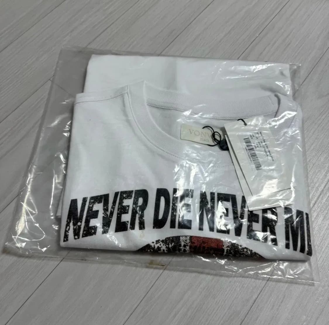 새상품) 본바트 네버다이 티셔츠 화이트 1 상품이미지2