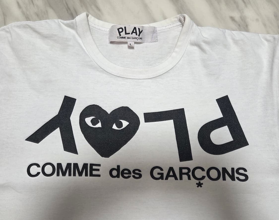 꼼데가르송 리버스 로고 반팔티 상품이미지6