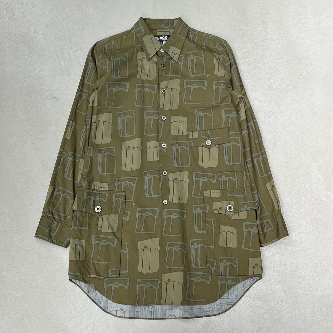 꼼데가르송 패턴 셔츠 s09010 상품이미지1