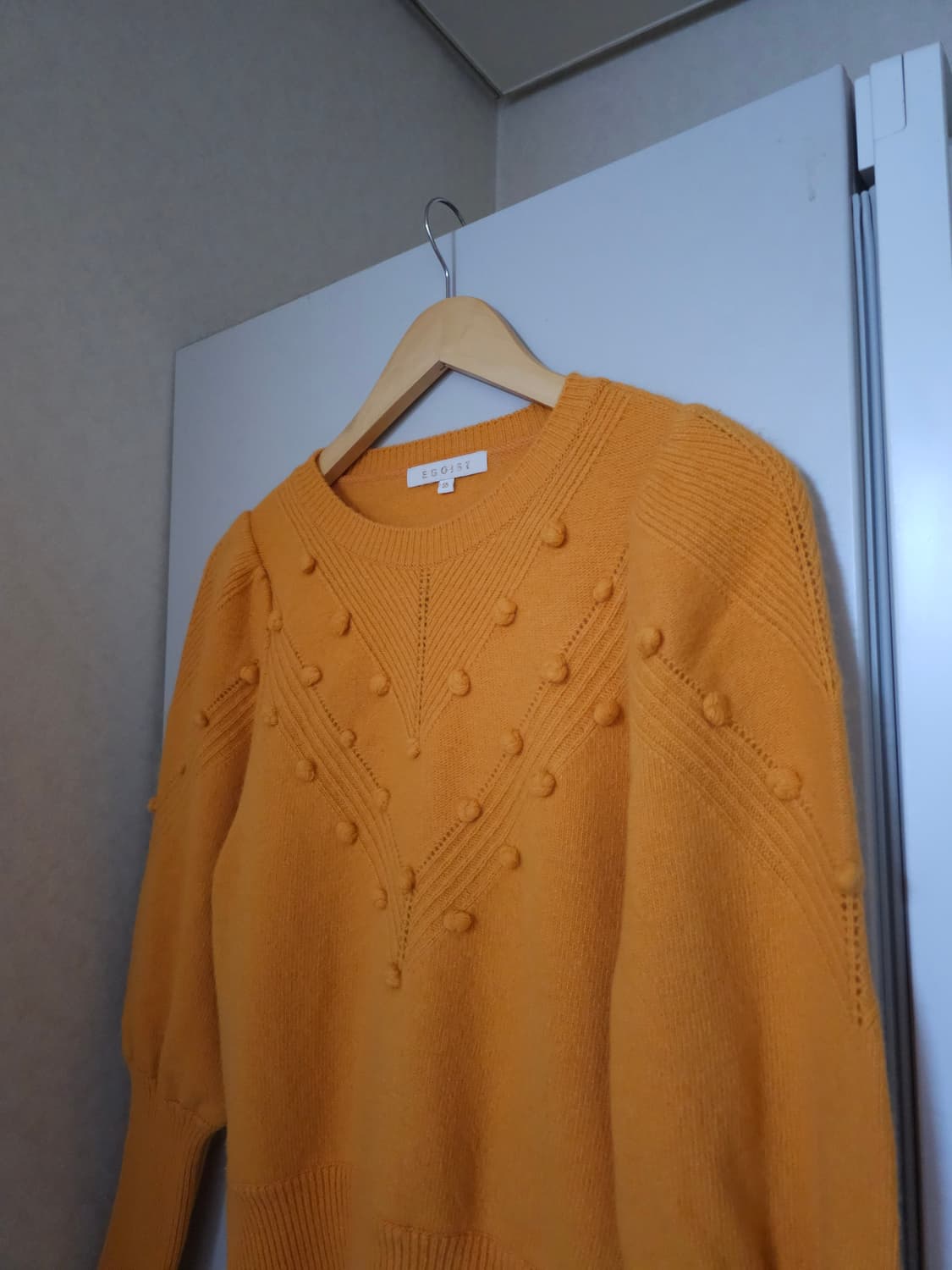 에고이스트 옐로우 팝콘 니트 상품이미지2