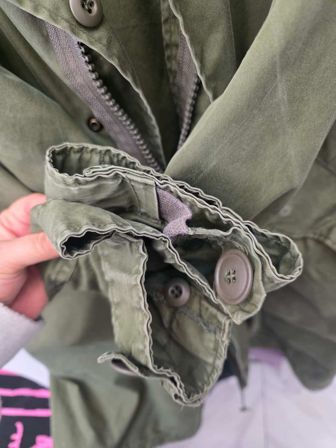 m65 피쉬테일 야상 점퍼 내피x L 상품이미지8