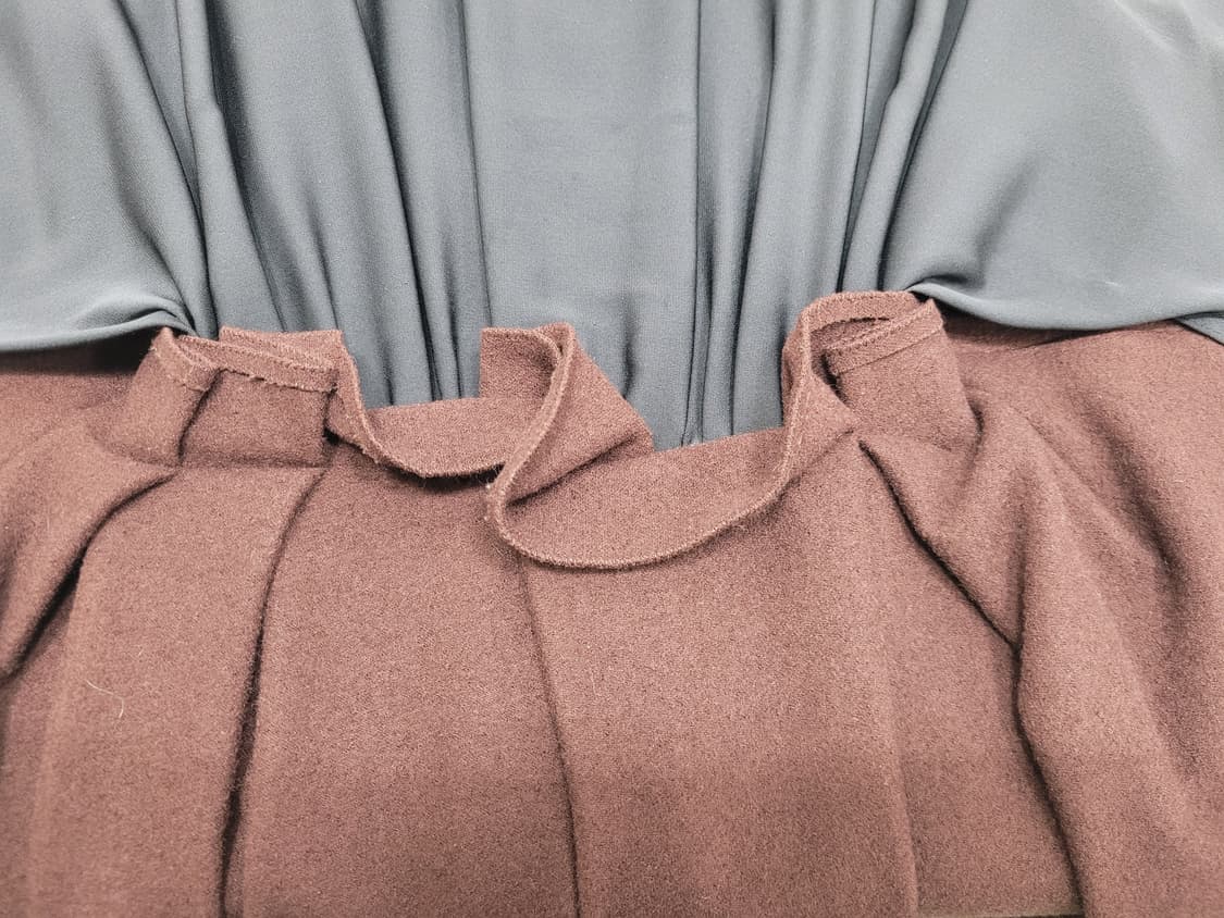 LANVIN 한섬 랑방 실크 배색 울 캐시미어 원피스 / 여 82
 상품이미지5