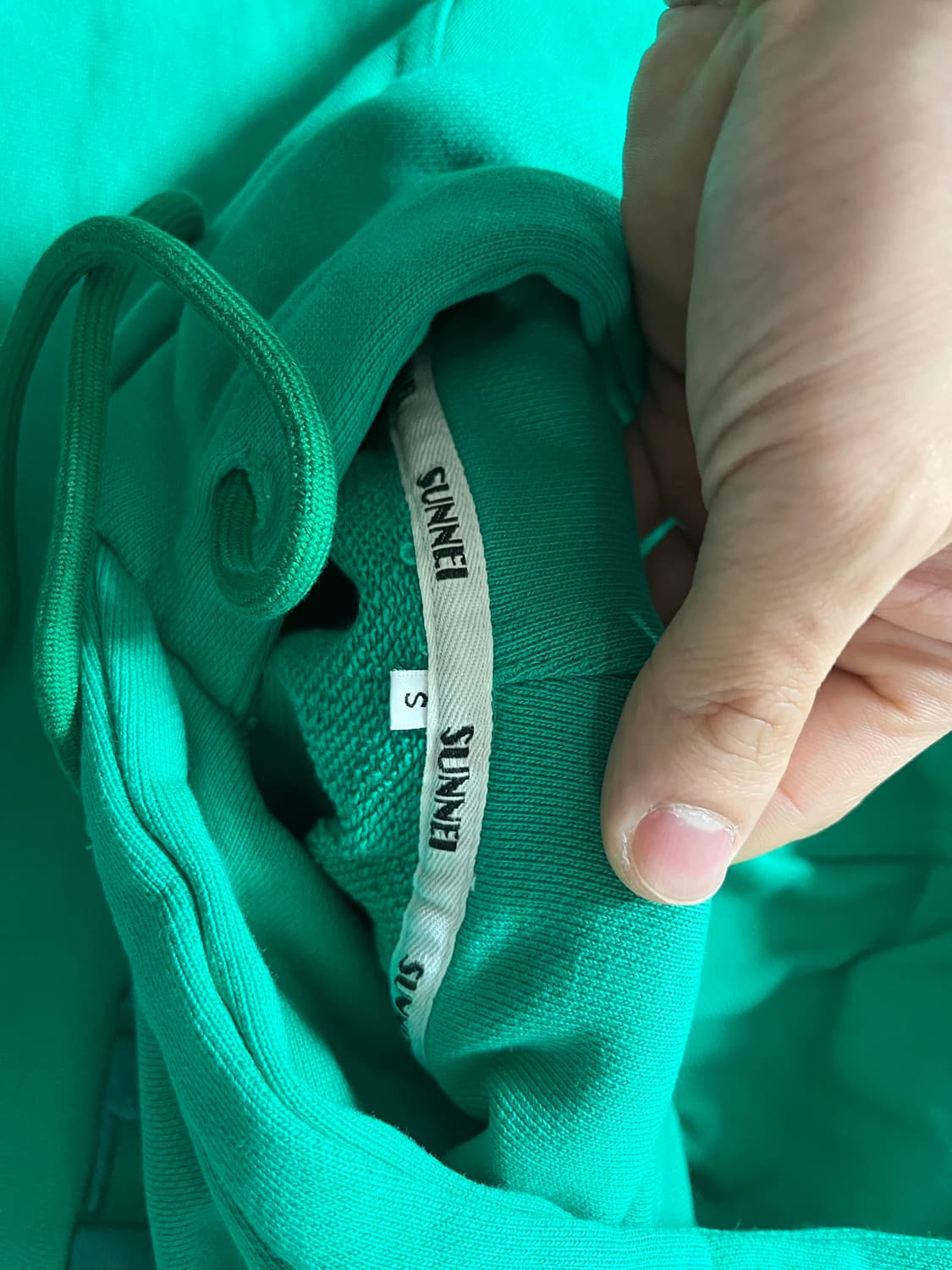 [써네이] 빅로고 후드티 _ S size (펀 그린 컬러) 상품이미지9