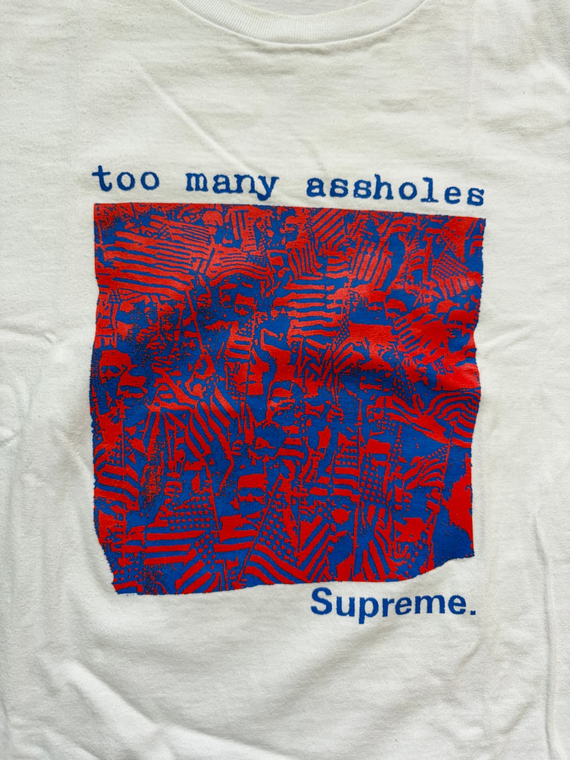 [XL] 슈프림 투 매니 에스홀즈 티셔츠 화이트 상품이미지2