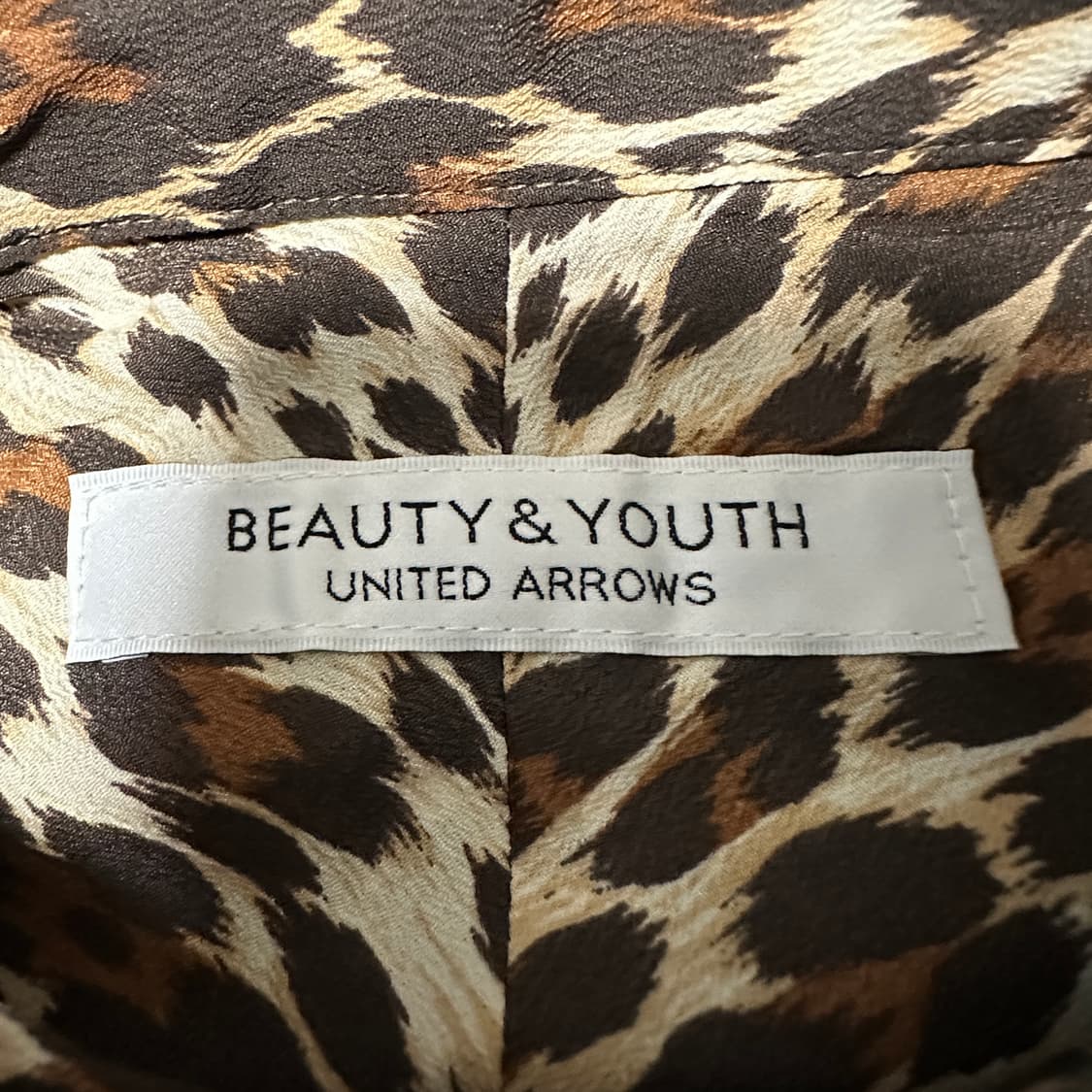 UNITED ARROWS women leopard shirt 상품이미지3