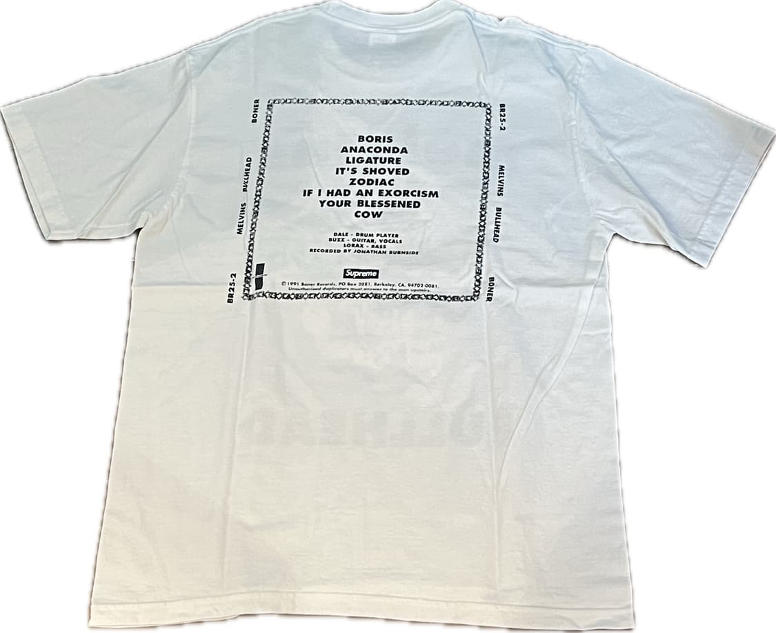 슈프림 멜빈스 티셔츠 화이트 상품이미지2