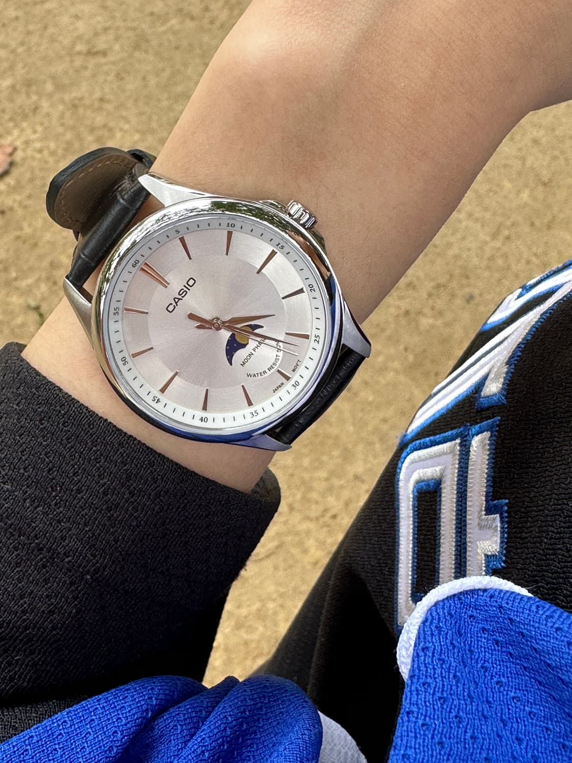 카시오 CASIO 문페이즈 레더 손목시계 MTP-M100L-7AV 상품이미지2