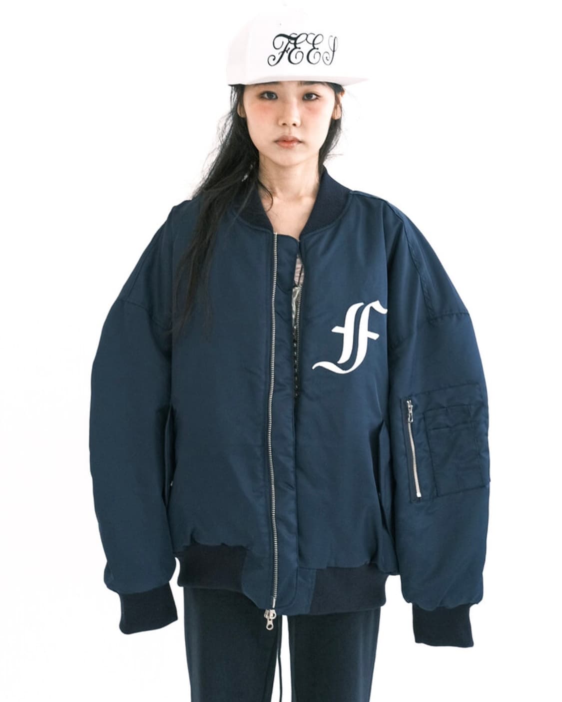 샵페어리 patch bomber padded jacket 봄버자켓 상품이미지1