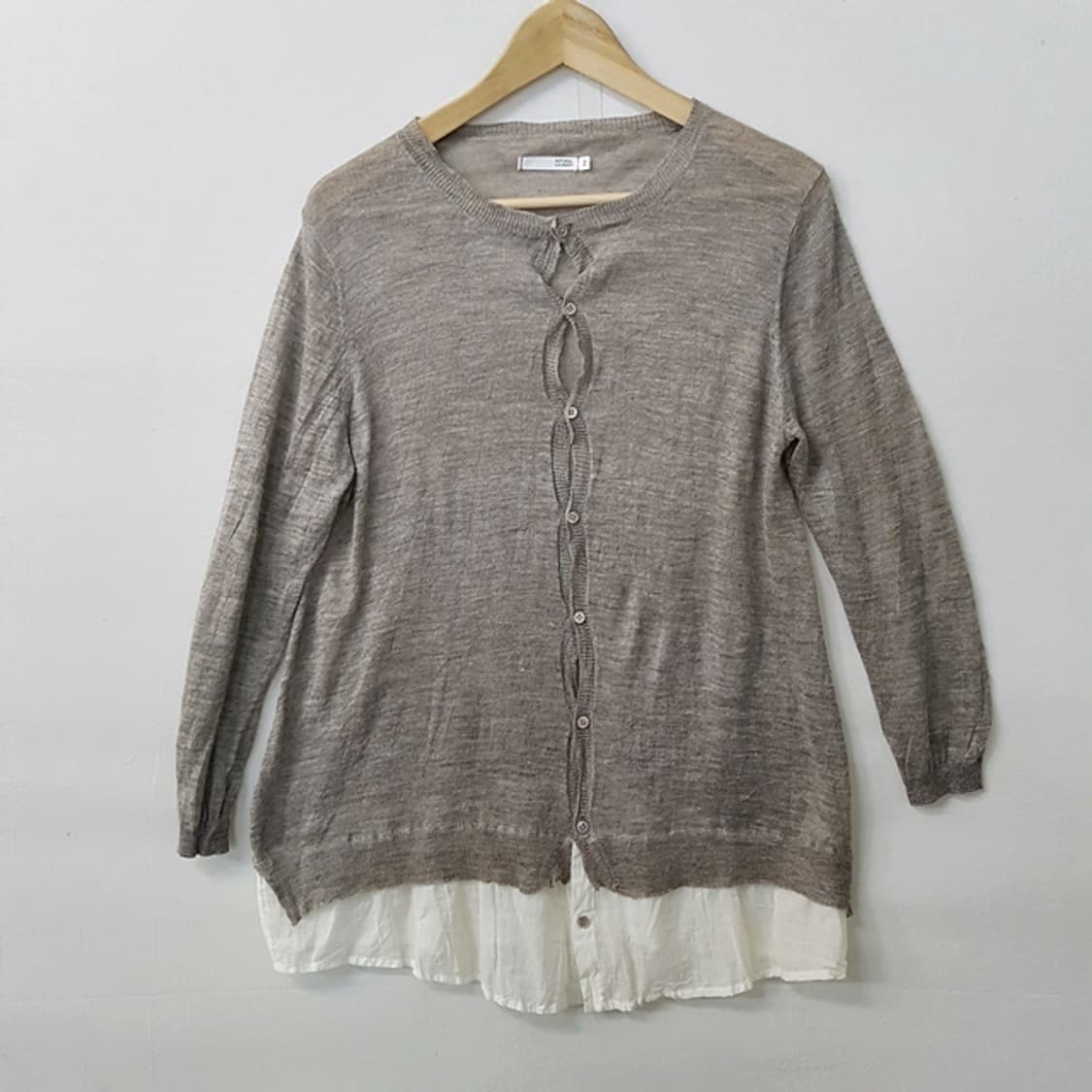 NATURAL LAUNDRY 린넨 100% 가디건 모카 상품이미지1