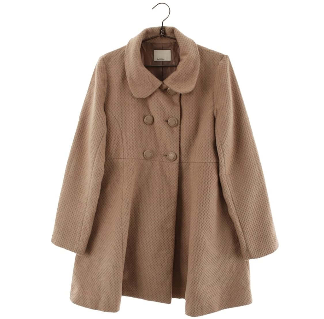 올리브데올리브빈티지 둥근카라 라떼맛 나나미 더플 코트 모리걸하구미라떼갸루 상품이미지1