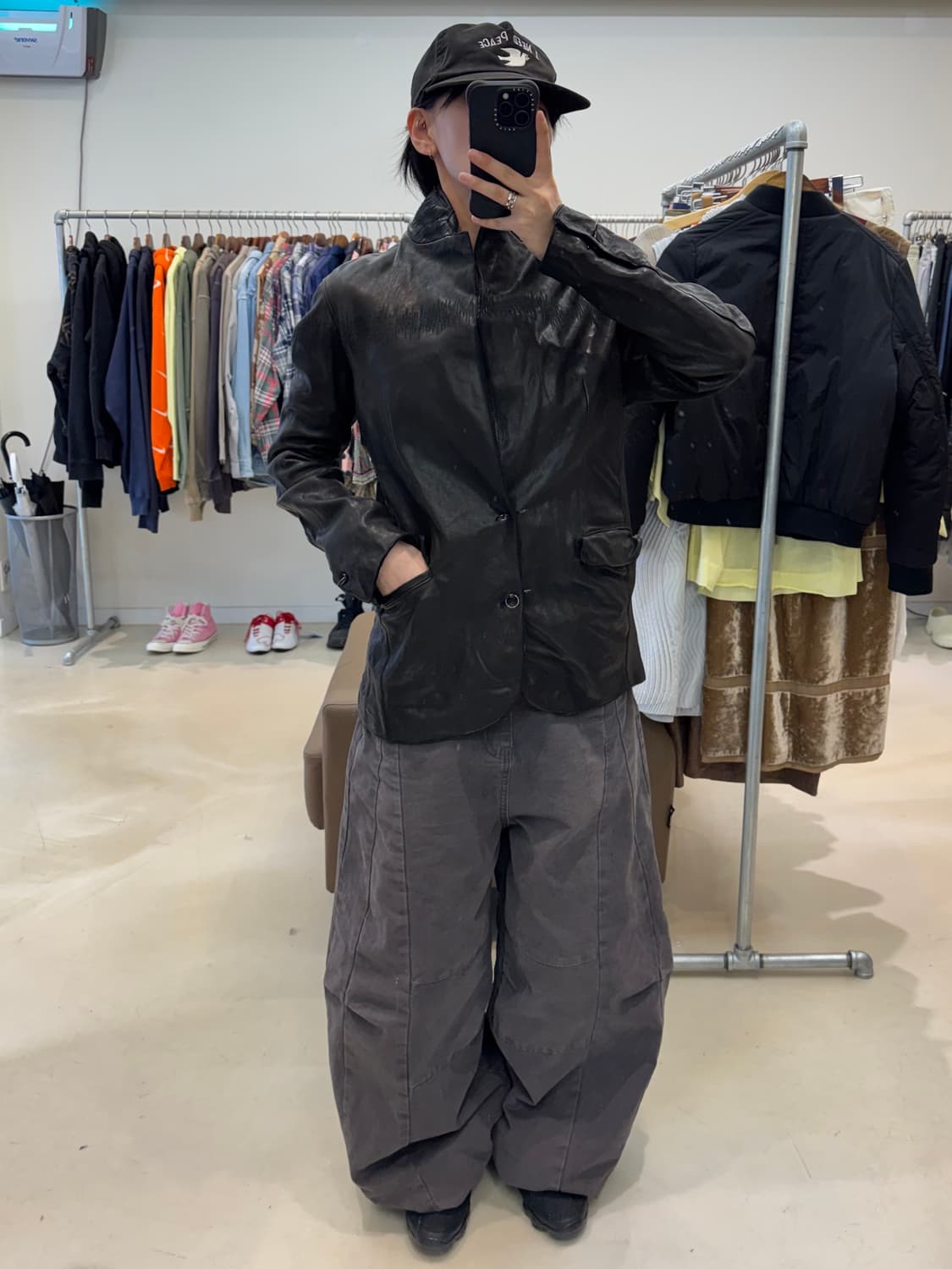 안티노이즈 레더 자켓 상품이미지10