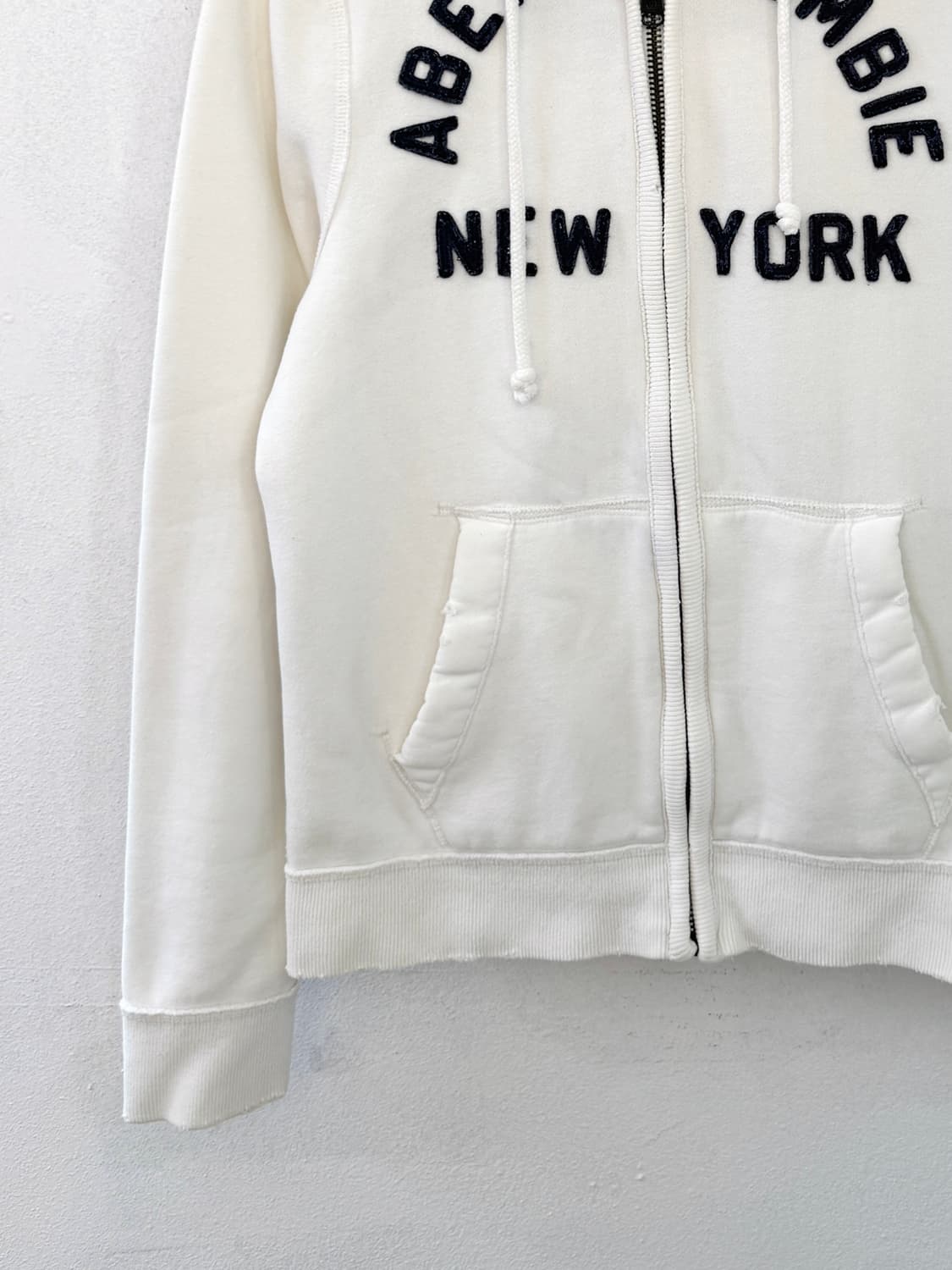 아베크롬비 화이트 후드집업 상품이미지3