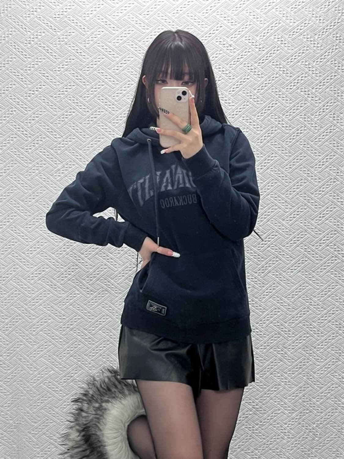 버커루 스트릿 펑크 힙합 고딕 약기모 후드티 M C10350 상품이미지1