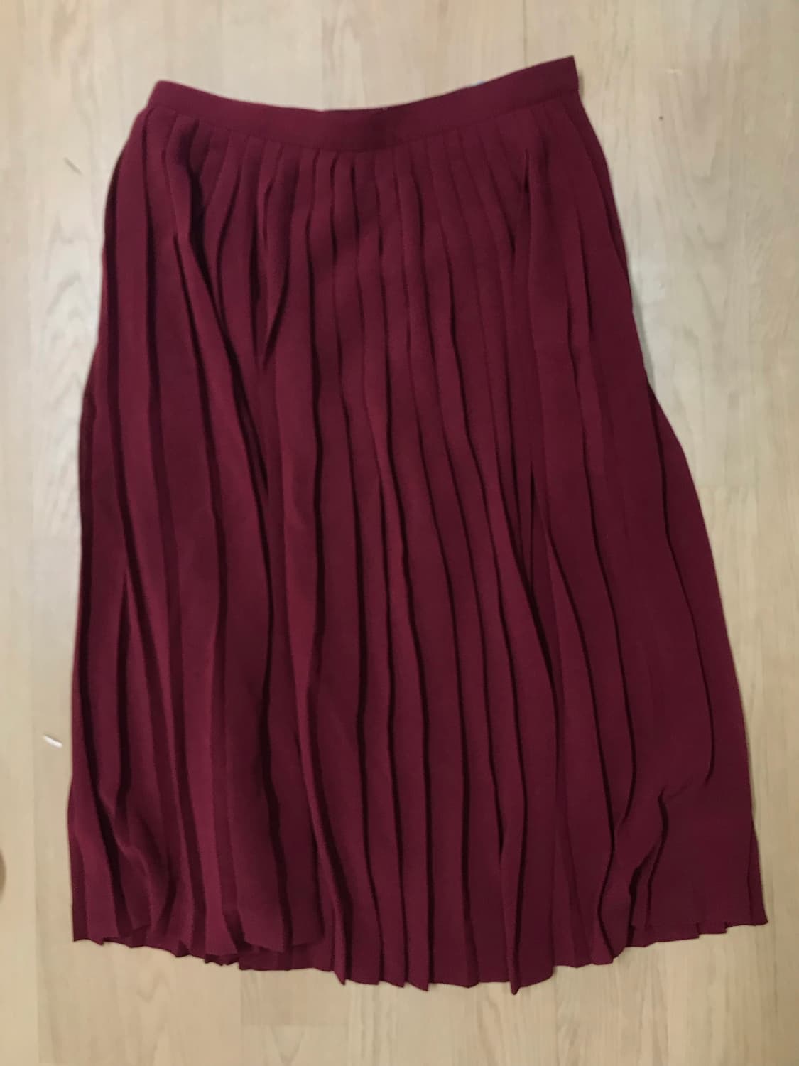 롱 스커트 와인색 상품이미지1