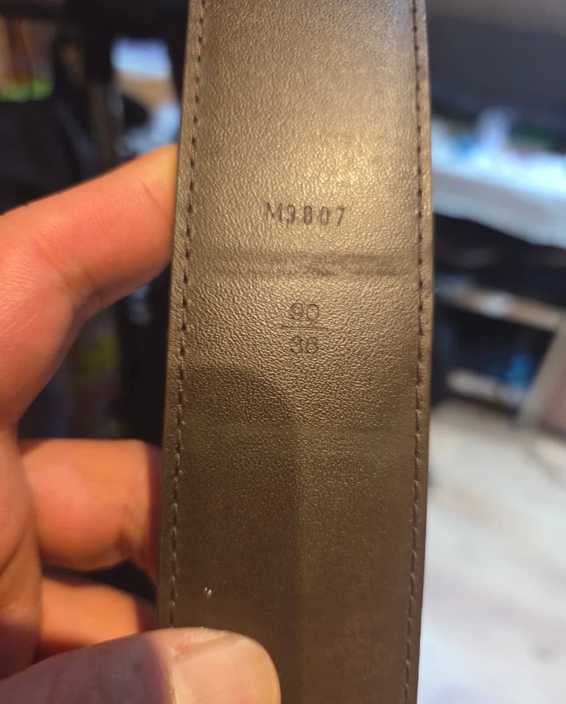 루이비통 다미에 에벤 LV 버클 브라운 벨트 90/36 상품이미지4