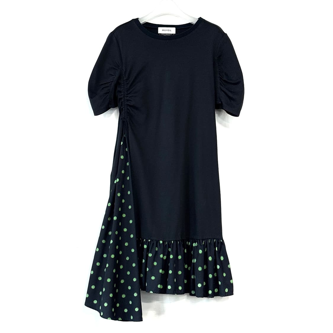 뮤베르 MUVEIL 도트 프릴 원피스 상품이미지2