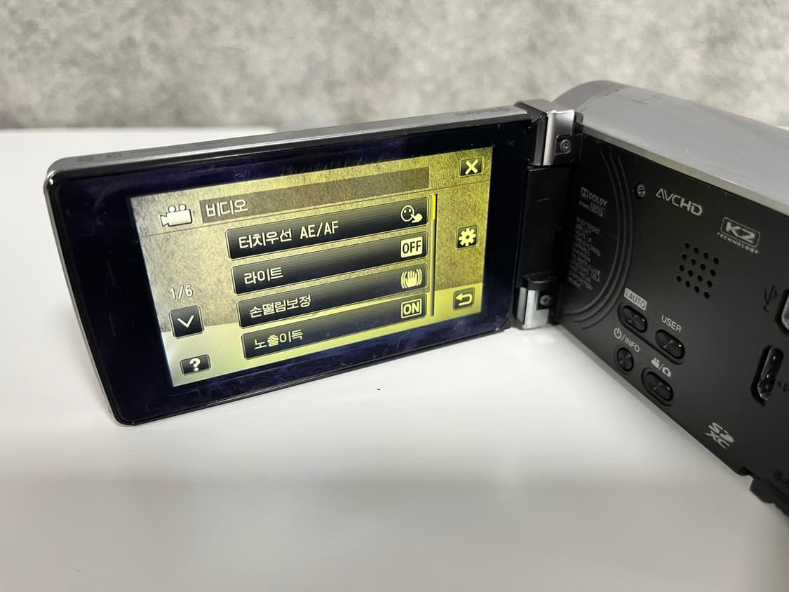 최상위모델 / 디카느낌연출 가능/ jvc gz hm890 빈티지 캠코더 상품이미지4