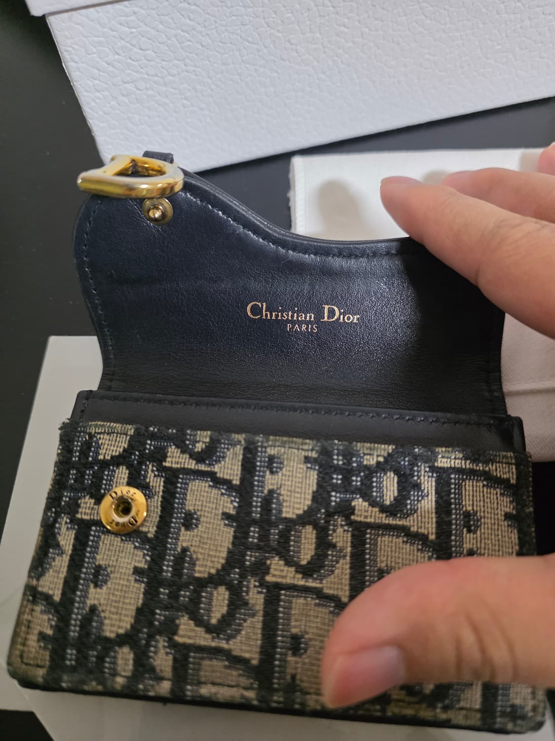 [풀구성]디올 오블리크 새들 여성 카드지갑 상품이미지7