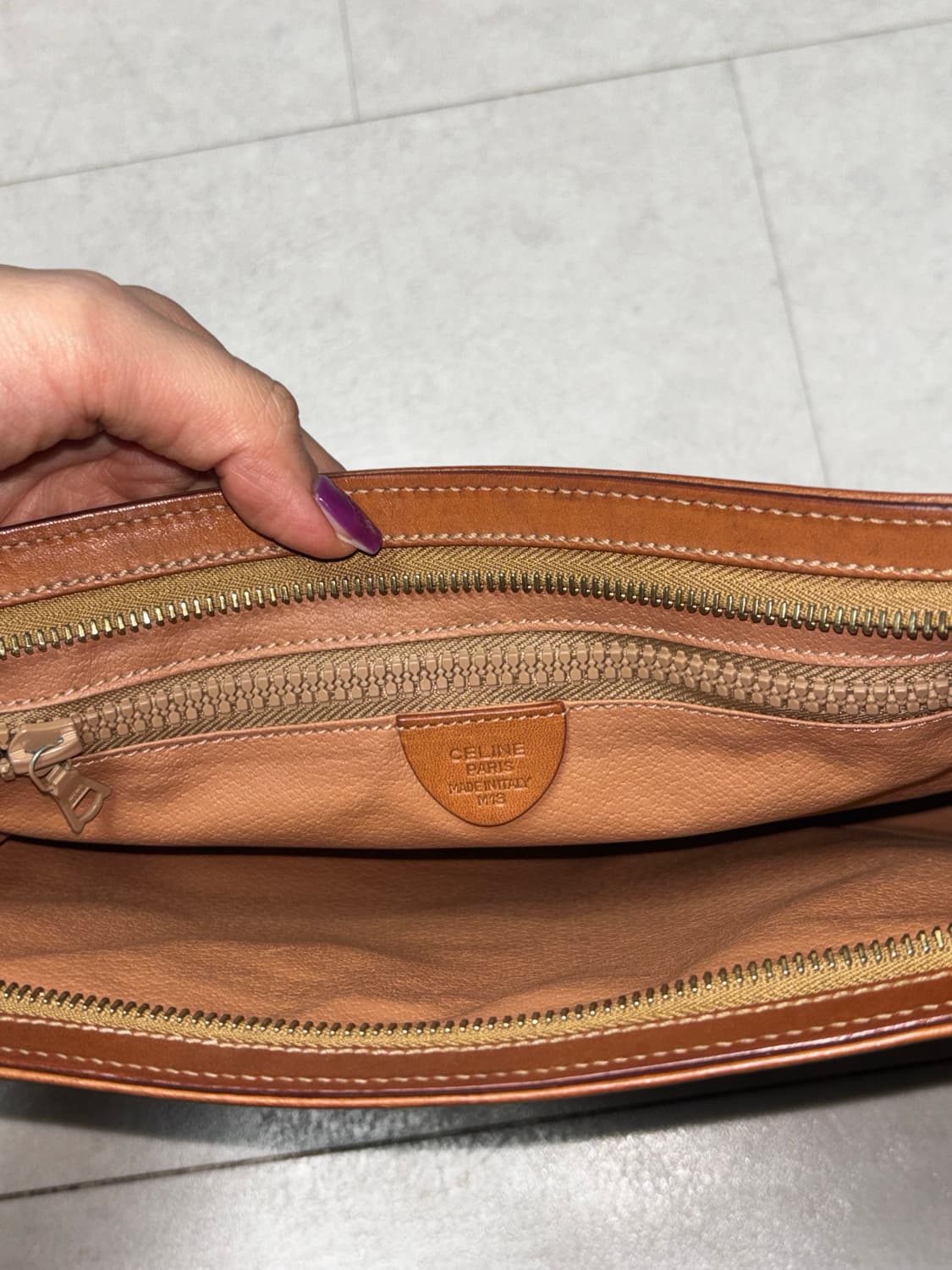 Celine 셀린느 마카담 파우치 빈티지 파우치백 클러치백 가방 상품이미지3