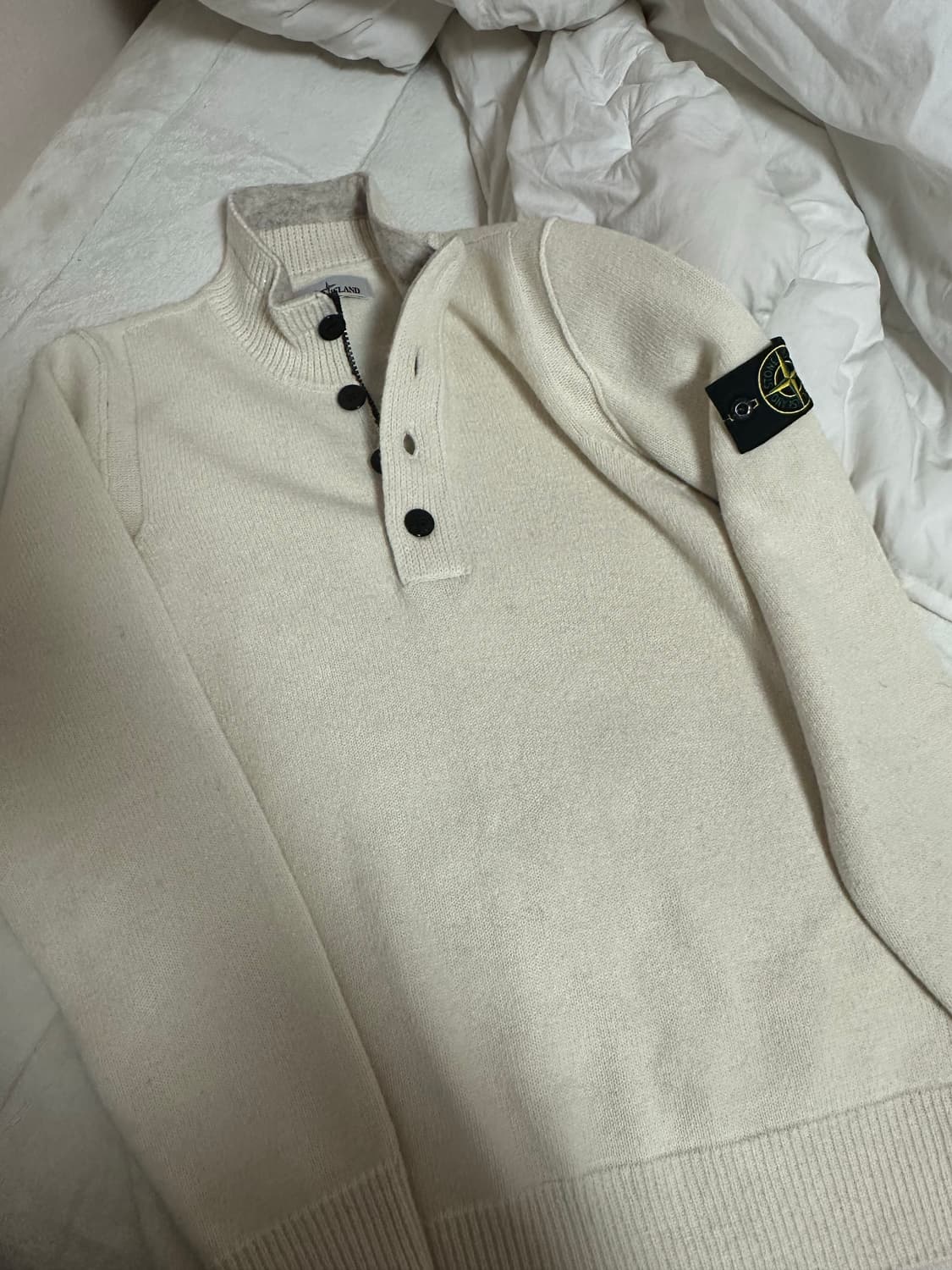 스톤아일랜드 니트 반집업 스웨터 하프 버튼 집업 M 상품이미지1