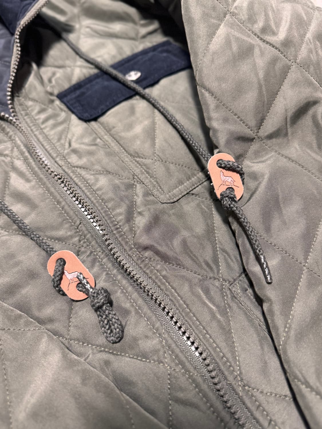 아웃도어프로덕츠 퀼팅 후드 자켓 L 카키 상품이미지5