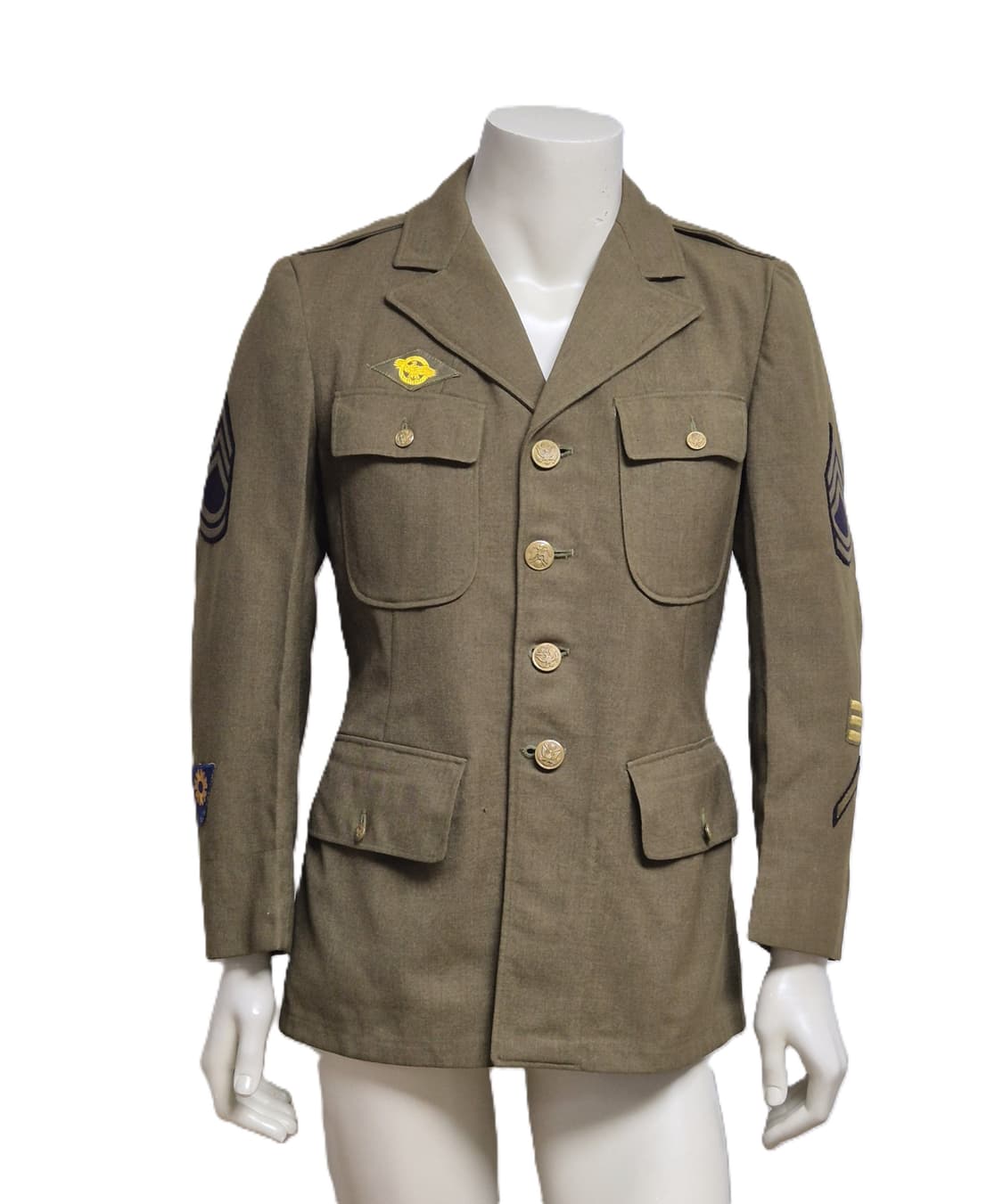 미육군 구형 중사 WW2 정복 전투복 상의 자켓 상품이미지1