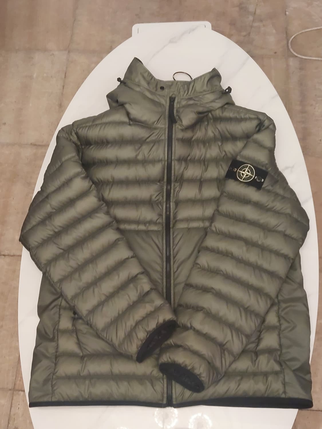  스톤아일랜드 투엑라 룸우븐 패딩 올리브 새상품 급 XXL 상품이미지2