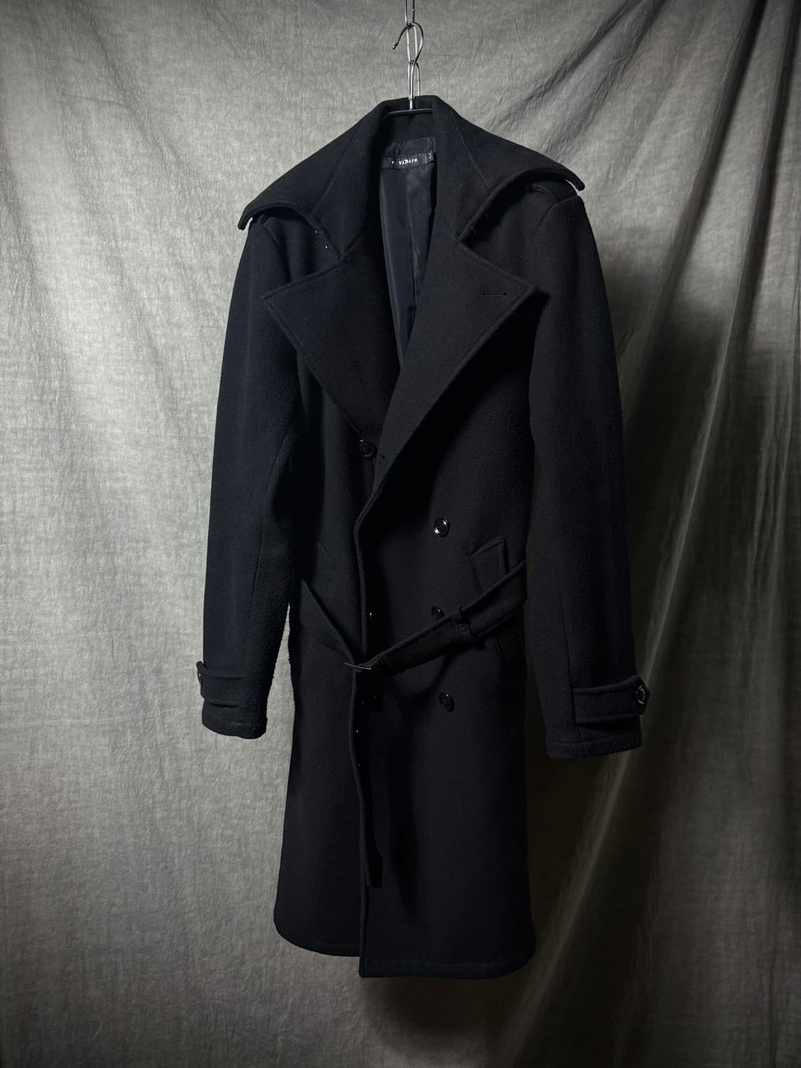 CIVARIZE Wool Long Belted Trench Coat 상품이미지2