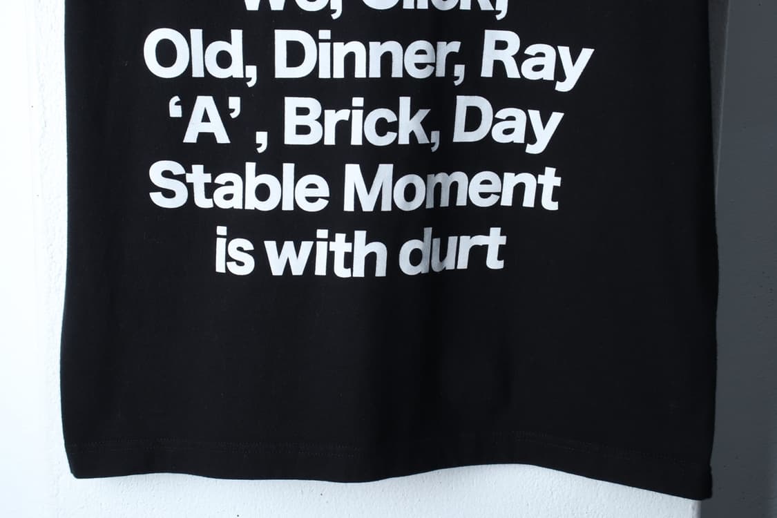 (L-XL) 더트 반팔 티셔츠 레터링 블랙 올드스쿨-H33497 상품이미지4
