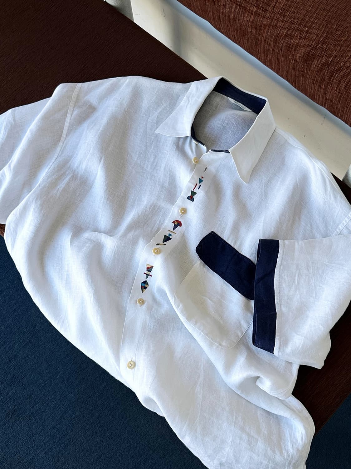 Natural rinen design half shirt 상품이미지1