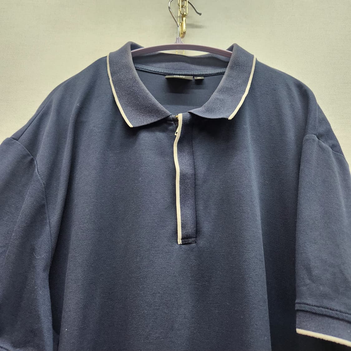 유니클로x띠어리 에어리즘 반집업 반팔카라 3XL(2XL) 상품이미지2