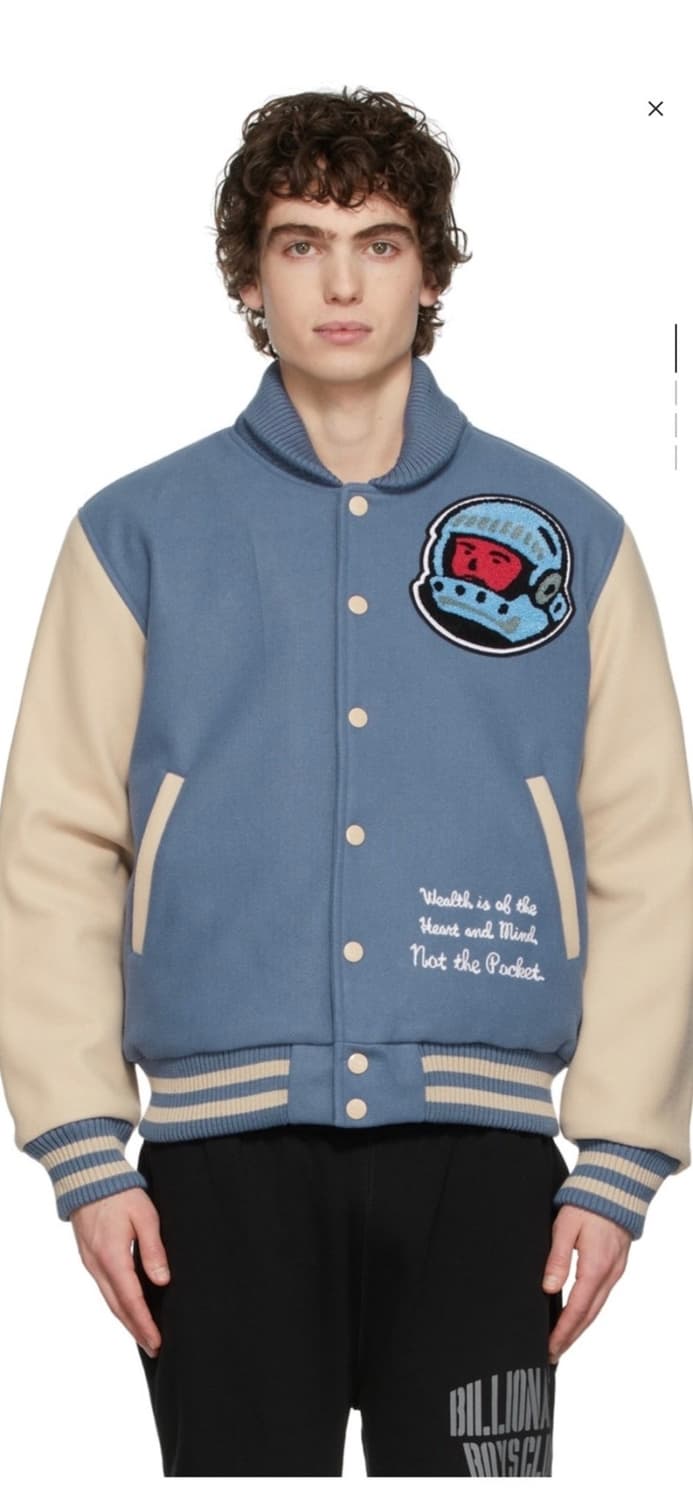 XL) 빌리어네어보이즈클럽 바시티자켓 블루 bbc자켓 상품이미지3