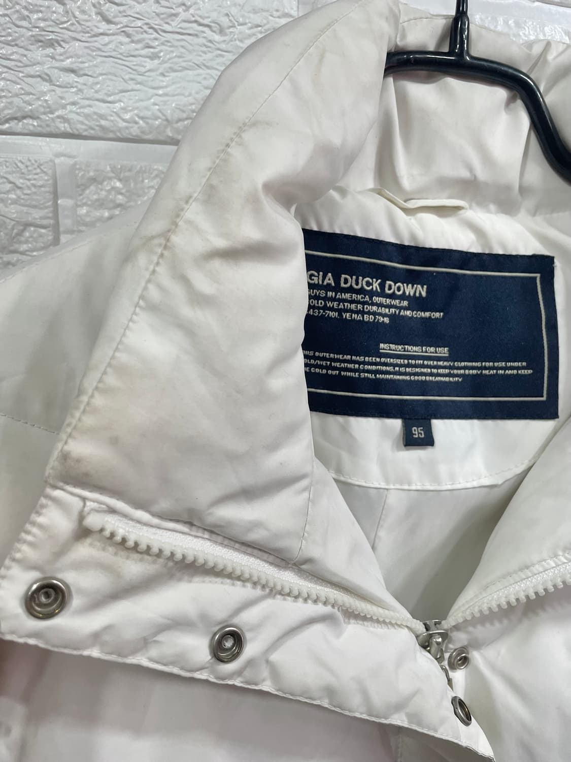 GIA 화이트 오리털롱패딩:) 덕다운롱패딩 여성롱패딩95 상품이미지4