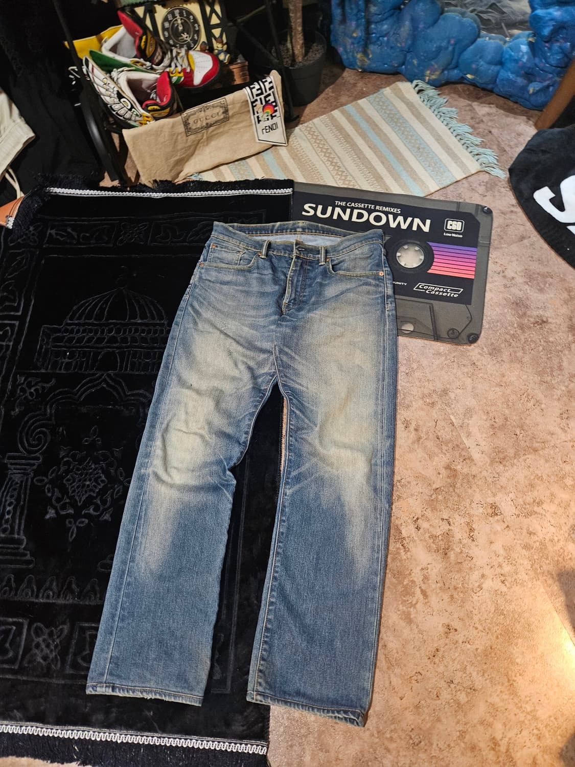 LEVI'S 리바이스 502 워싱 데님 팬츠 상품이미지1