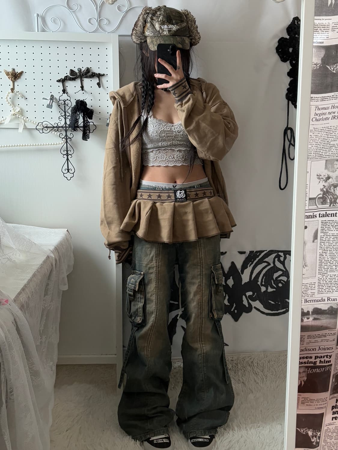 • Vintage washing denim cago pants 상품이미지2