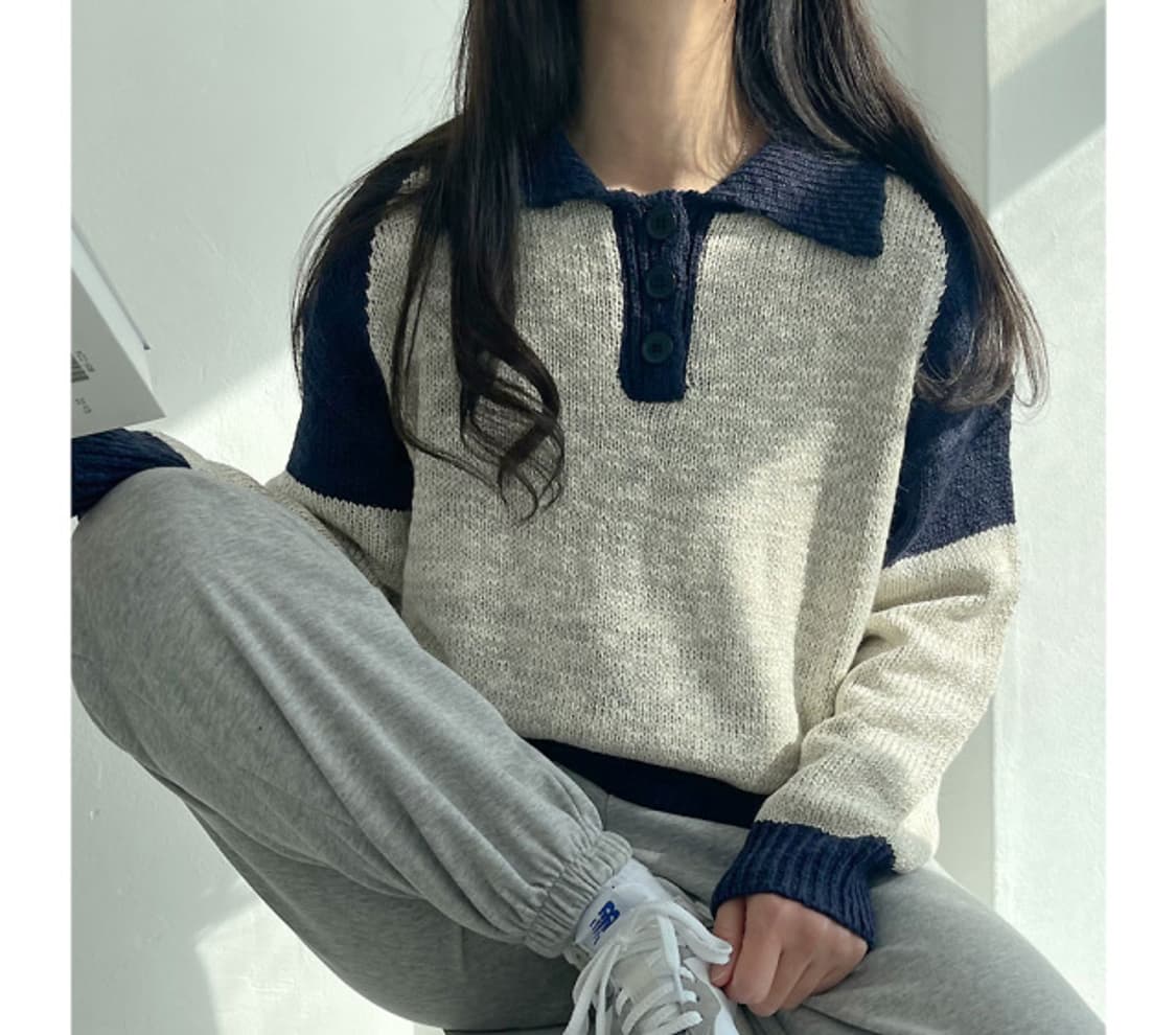 에잇세컨즈 배색 니트 상품이미지9