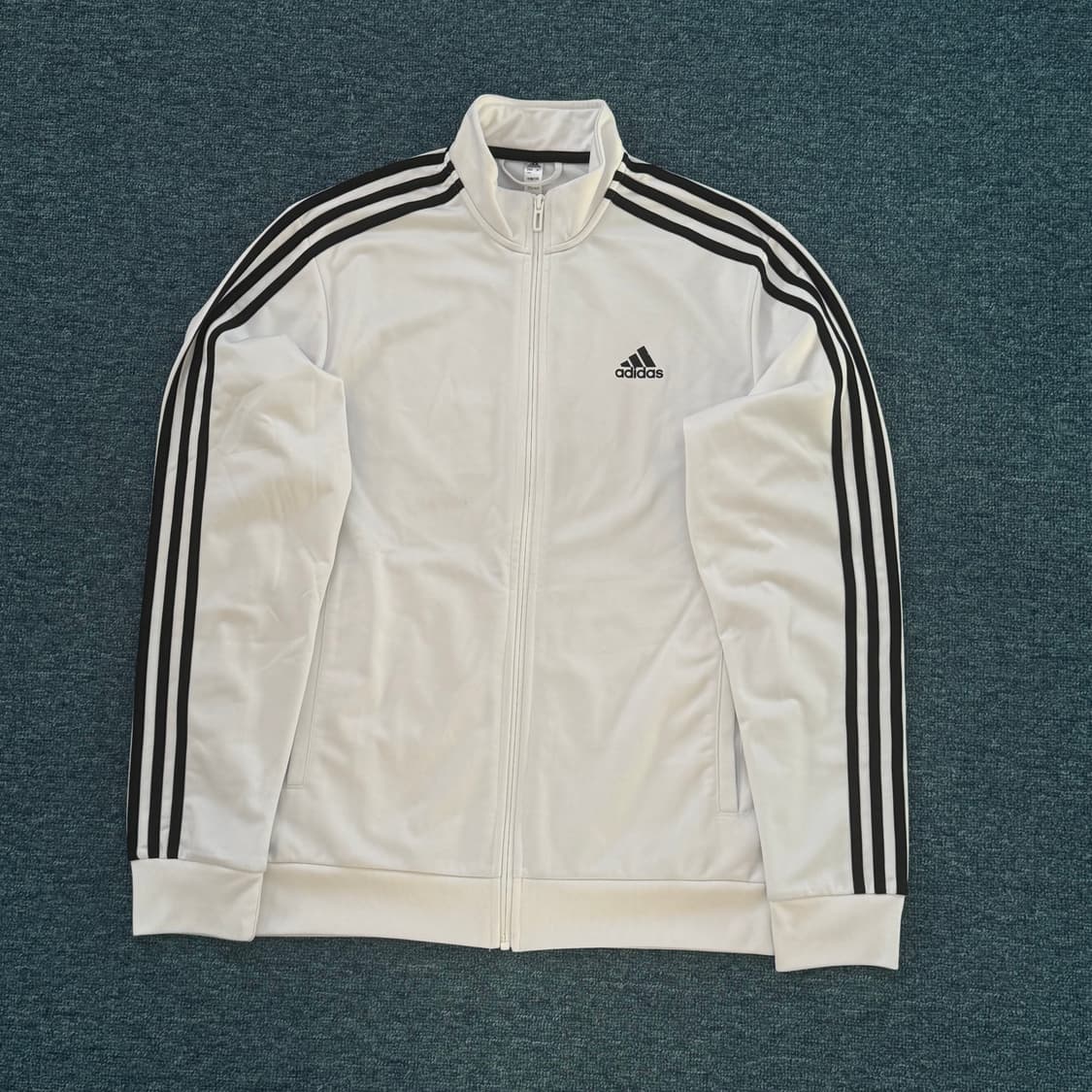 아디다스 화이트 져지 트랙탑 L 상품이미지1