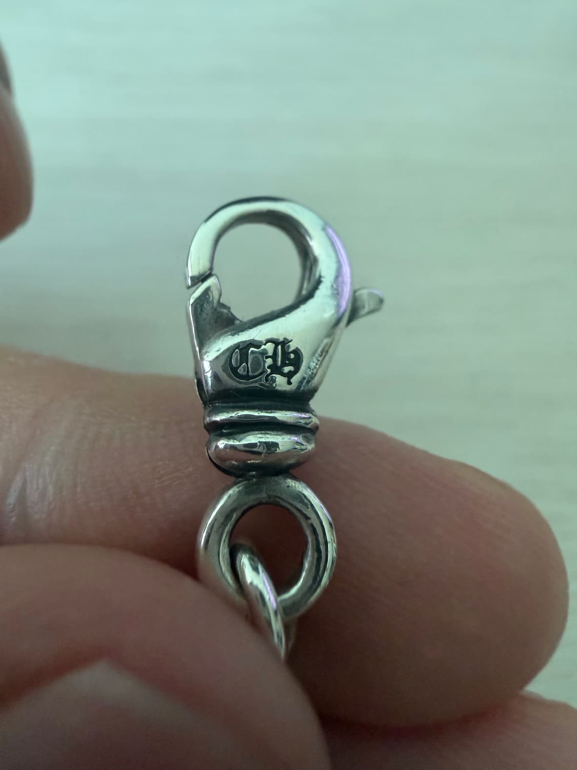 [7인치] 크롬하츠 타이니 크로스 NE체인 팔찌 상품이미지4