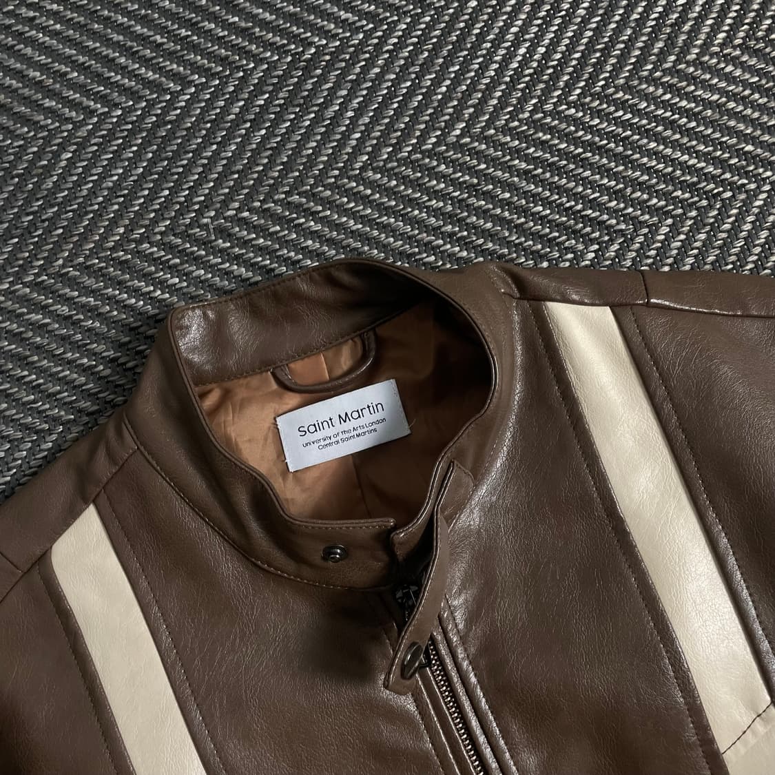 Saint Martin 비건 레더 바이커 자켓y 3609 상품이미지5