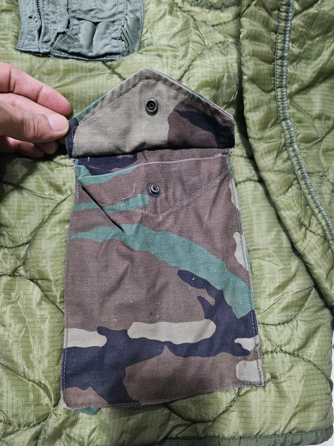 미군오리지날 m65내피 커스텀 라지 상품이미지3