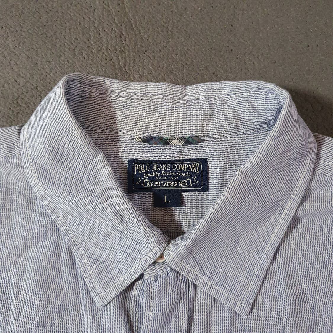 폴로 진스 스트라이프 셔츠 L 상품이미지6
