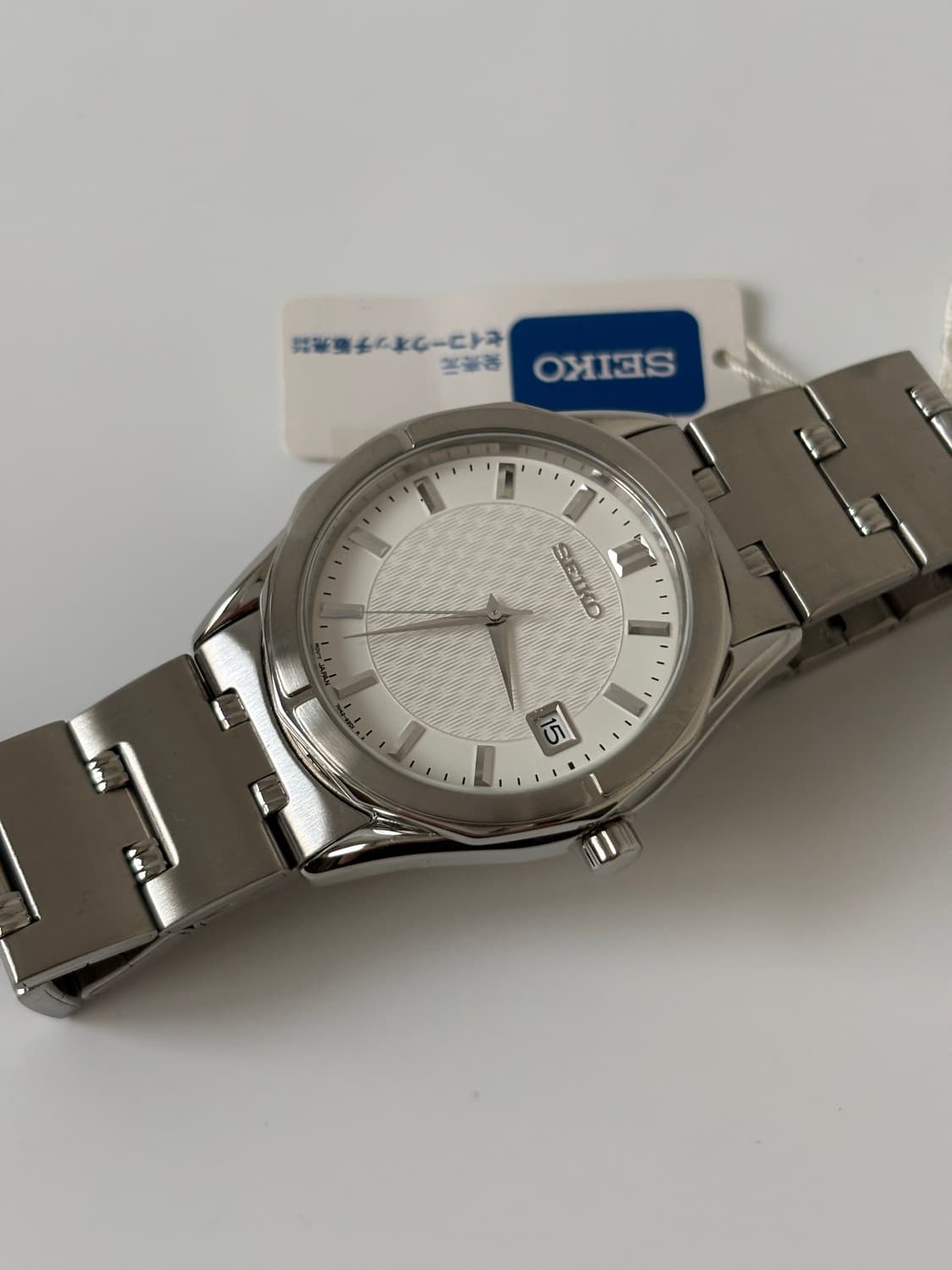1990s White Dial Silver Quartz 상품이미지4