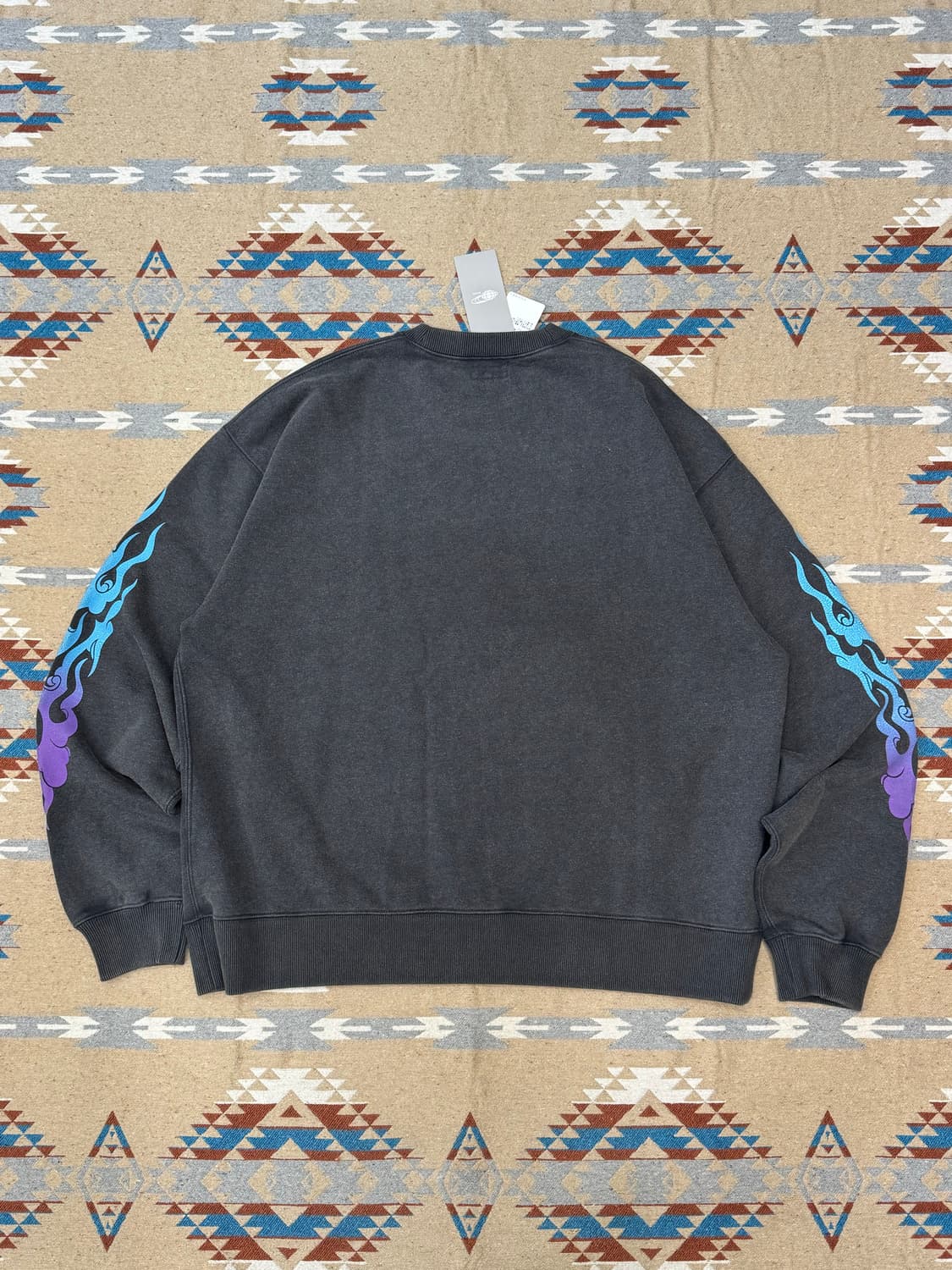 [L] 빔즈 파이어암 크루 스웻 셔츠 가먼트 다잉 상품이미지4