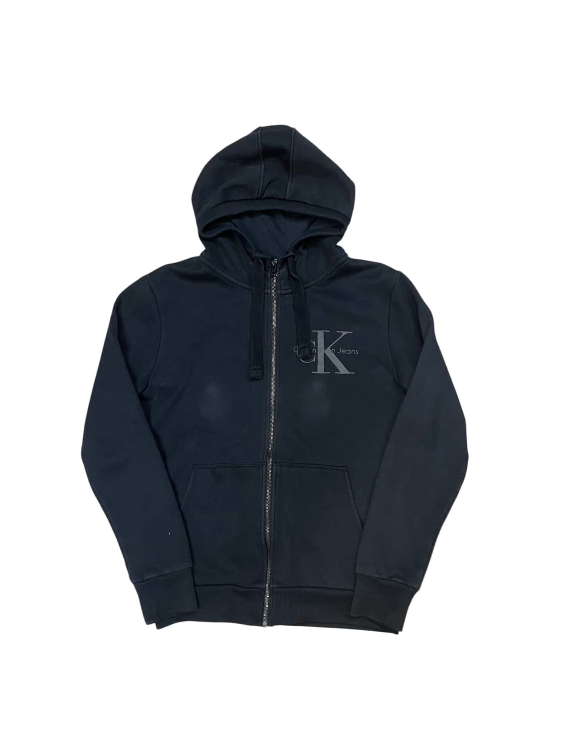 캘빈클라인 기모 후드집업 블랙 S #csz3782 상품이미지3