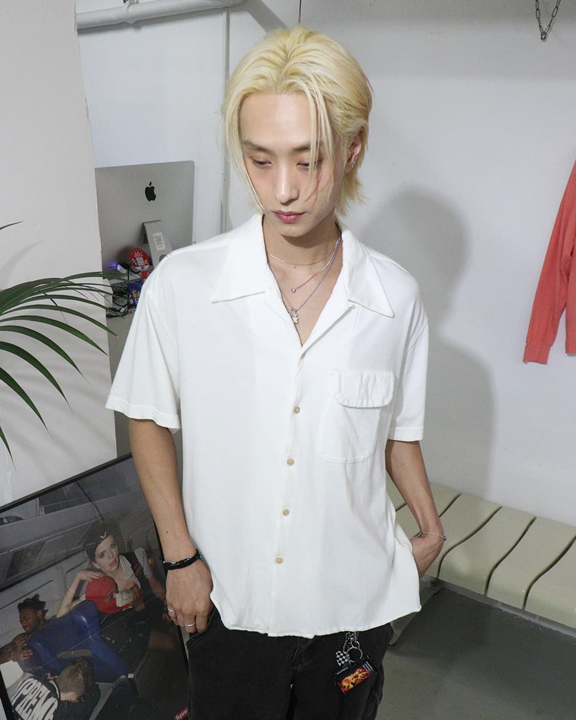 ANACHRONORM Cotton Open Collar Shirt 상품이미지1