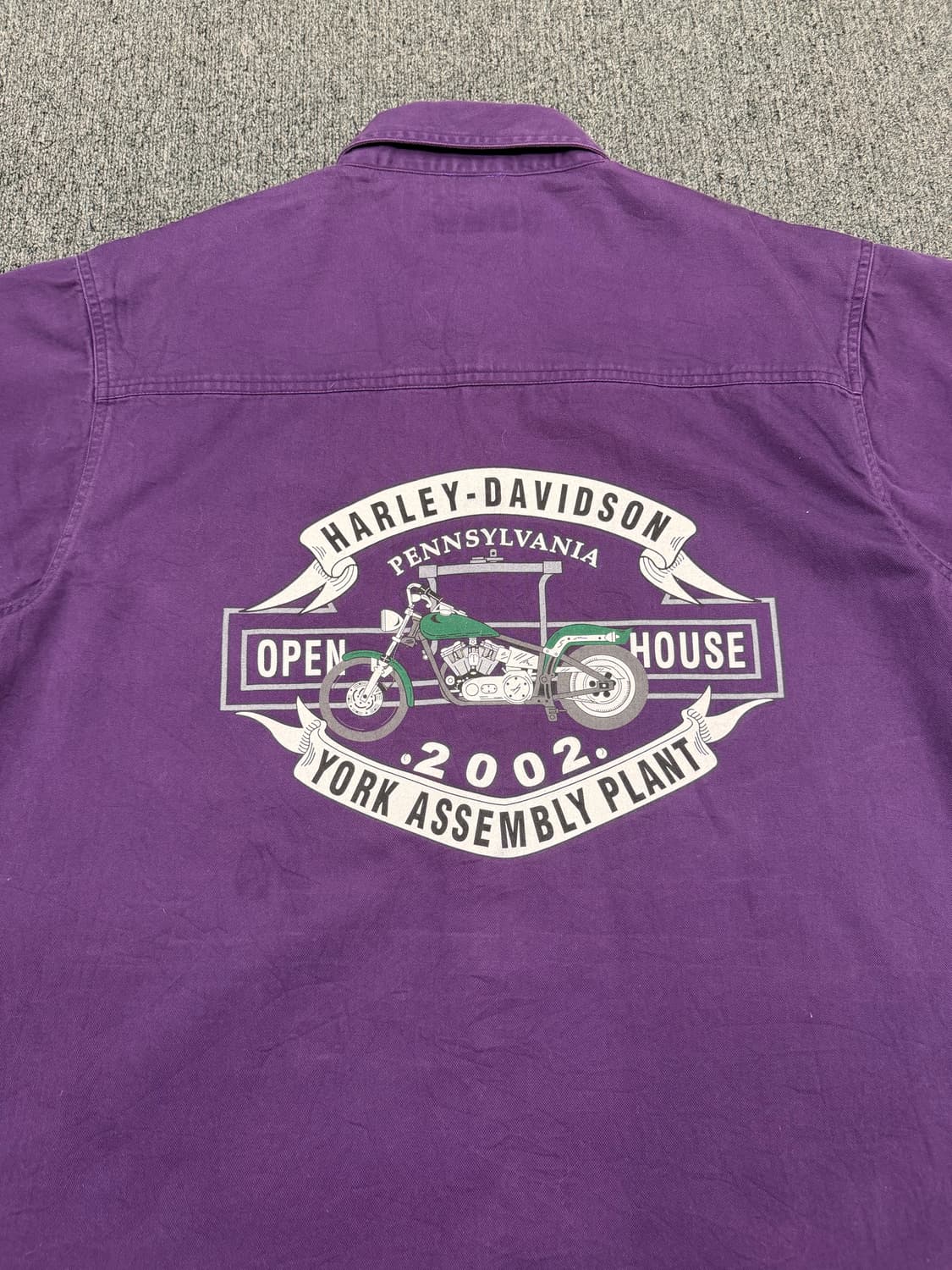 L) 할리데이비슨X블루 제네레이션 빈티지 프린팅 반팔셔츠 상품이미지6